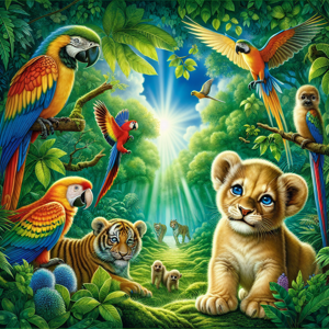 Cover of Leo's Jungle Adventure: Learning About Animals