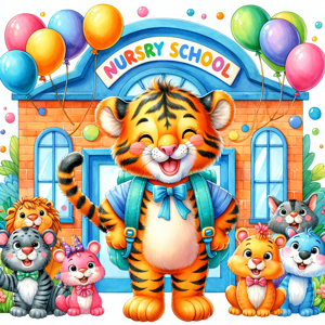 Terry the Tiger's First Day in Nursery School