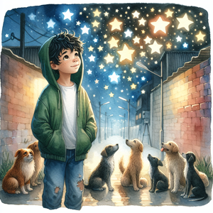Cover of Lucas and the Canine Stars: A Journey of Love and Hope