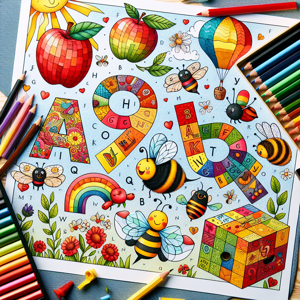 Cover of Alphabet Adventures: A Coloring Book