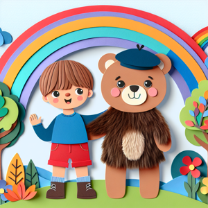 Cover of Auguste and the Gentle Talking Bear: Learning French