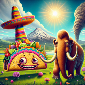 Cover of The Taco and the Woolly Mammoth: A Tale of Unlikely Friendship