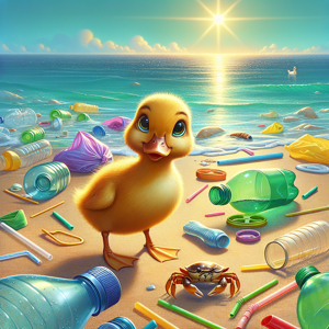 Cover of Plucky's Adventure: The Tale of Non-Biodegradable Plastic