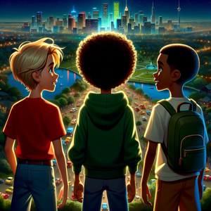 Cover of The Adventure of Three Boys in the City